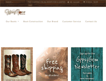 Tablet Screenshot of gypsyroseboots.com